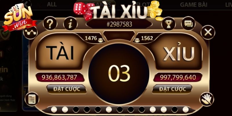 Thứ tự thao tác đặt cược